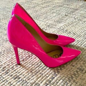 Sam Edelman Neon Pink Hazel Pumps